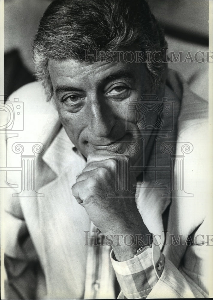 1991 Press Photo Tony Bennett interviewed in New York City - mja10215-Historic Images