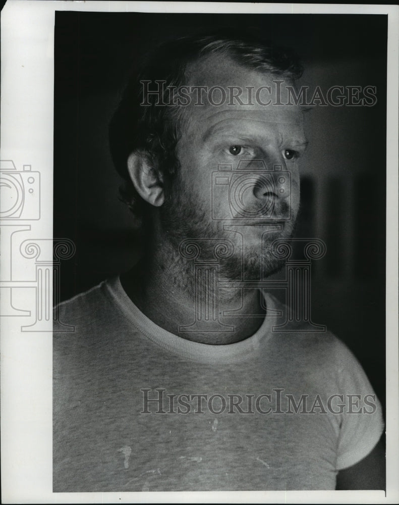 1978 Press Photo Tom Bronk, artist, Wisconsin native in New York - mja10465 - Historic Images