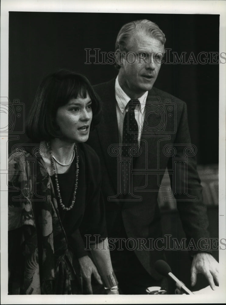 1990 Meg Tilly & Ed Begley Jr. at In the Best Interest of the Child-Historic Images