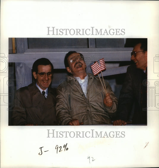 1991 Press Photo Terry Anderson, Last American Hostage Freed - mja10764 - Historic Images