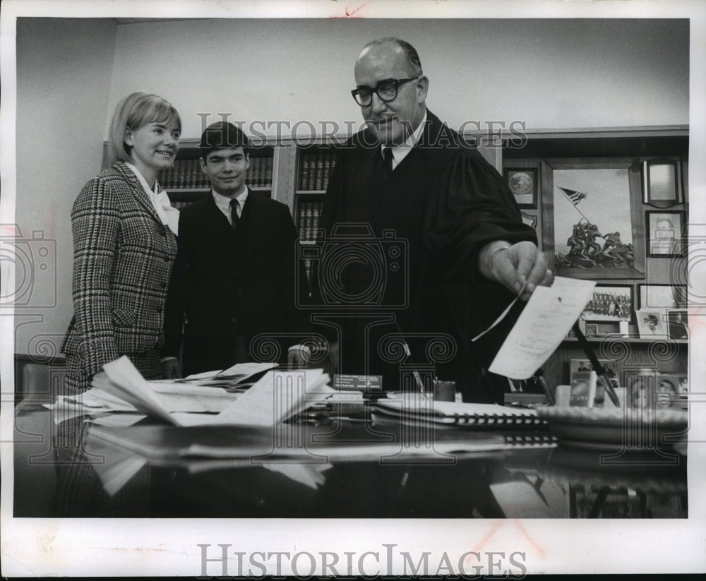 1969 Press Photo The children of Circuit Judge Clair Moss, of Waukesha - Historic Images