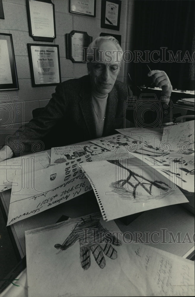 1984 Press Photo John David Anello, Milwaukee County cultural activities Dir - Historic Images