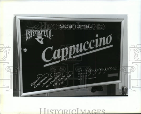 1994 Press Photo Vending machine at the Bubbles & Bleach Coin Laundroplex - Historic Images