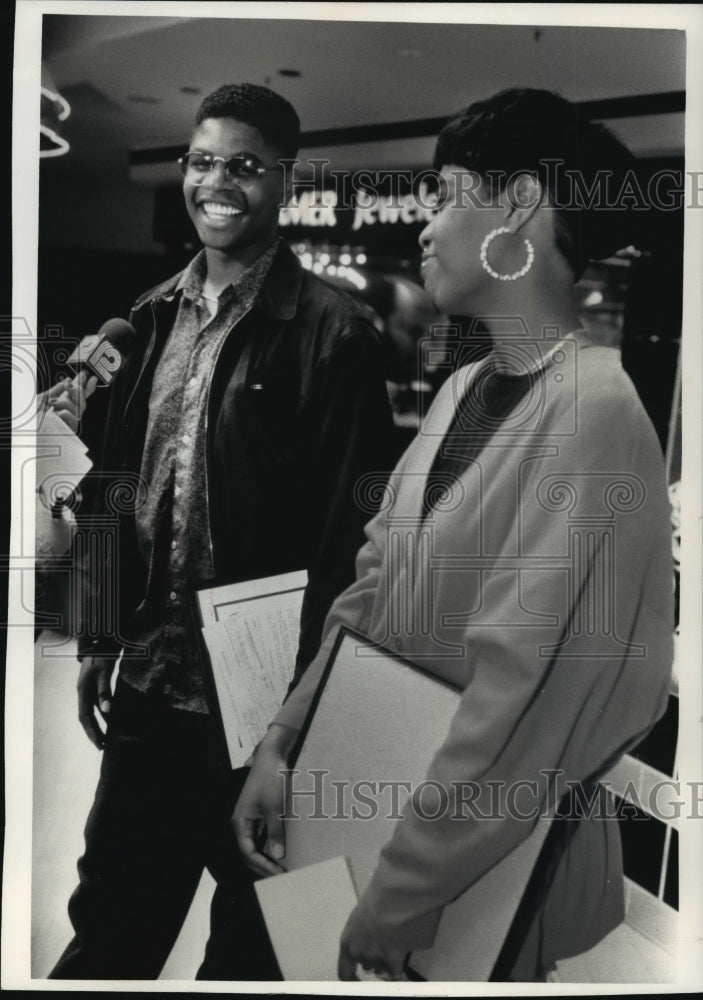 1992 Press Photo Key Witness Tommie Myles and Wanda Jackson - mja12401 - Historic Images
