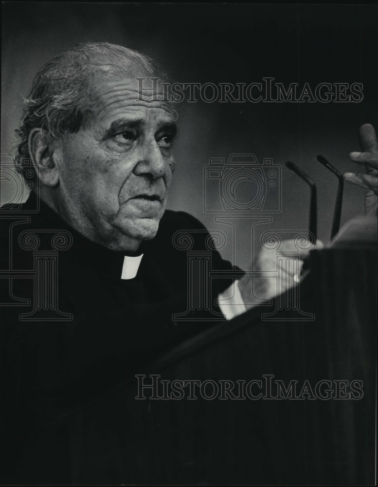 1984 Press Photo Father George C. Anawati, an Egyptian scholar - mja12422-Historic Images