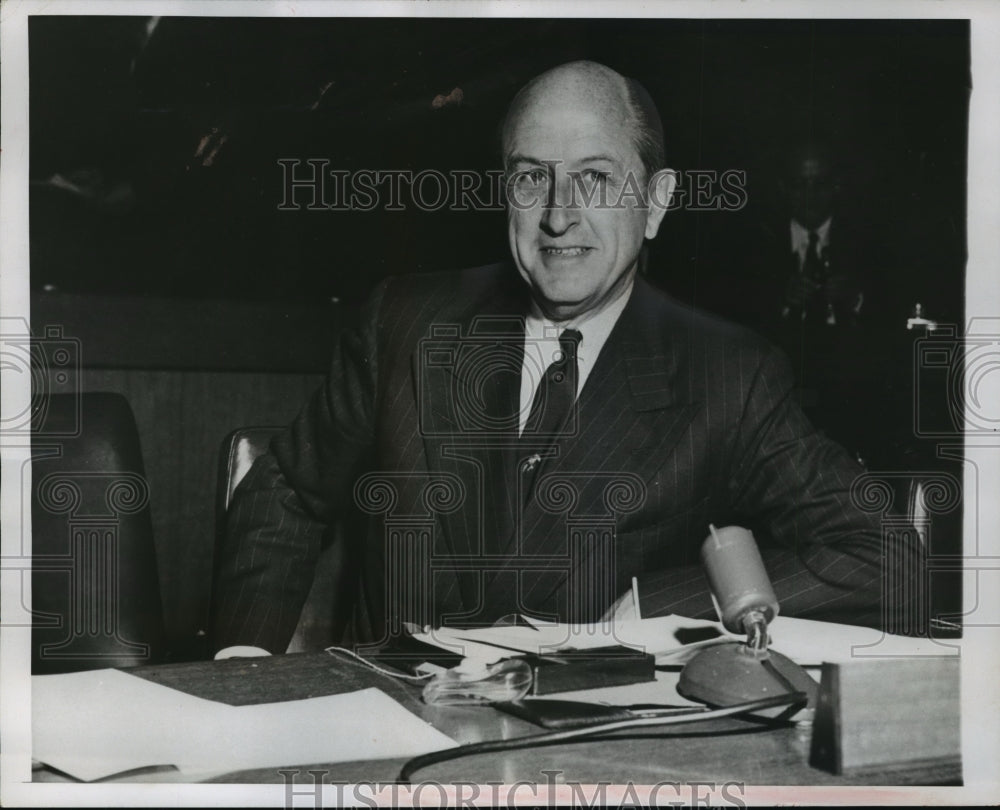 1957 Press Photo Eugene R. Black, president of the World Bank - mja12866 - Historic Images