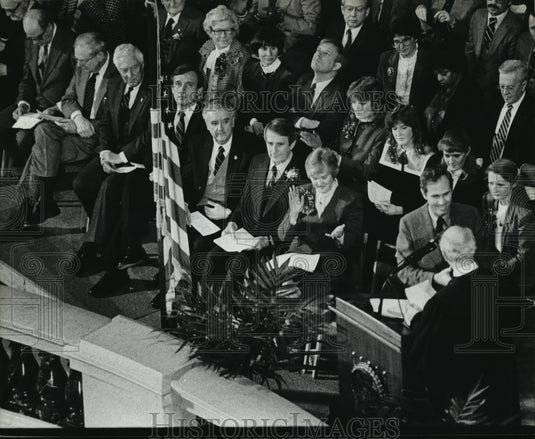 1983 Press Photo Gov Anthony Earl's Inauguration - mja13191 - Historic Images