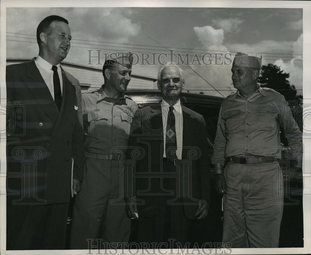 1955 Press Photo Franklin L Orth, Deputy Sec of Army for Manpower at Camp McCoy - Historic Images