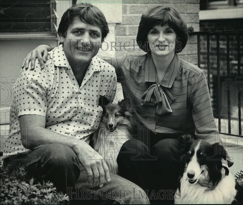 1986 Press Photo Roger &amp; Sandy Waite parents of professional-model Cindy-Historic Images