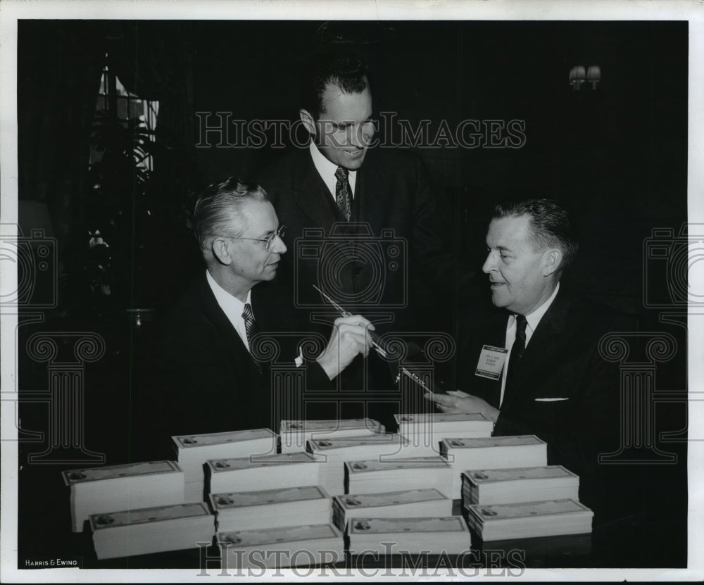 1958 Press Photo Robert B Anderson &amp; John M Nuzum - mja13299 - Historic Images