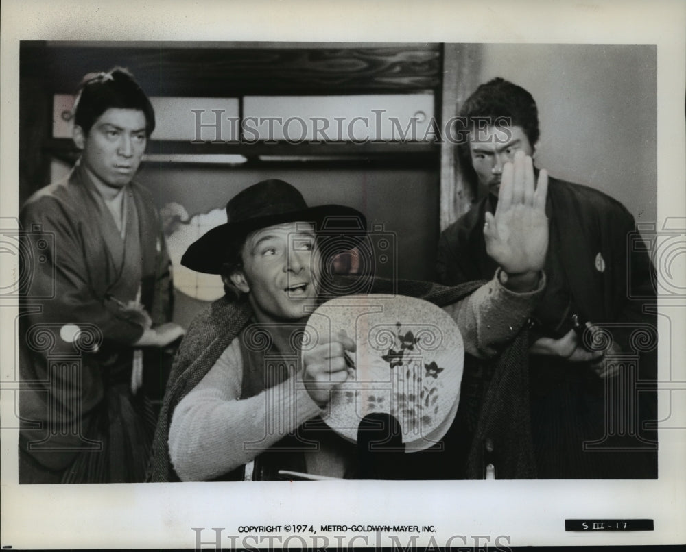 1975 Press Photo The Silent Stranger-Tony Anthony and henchmen - mja13350 - Historic Images