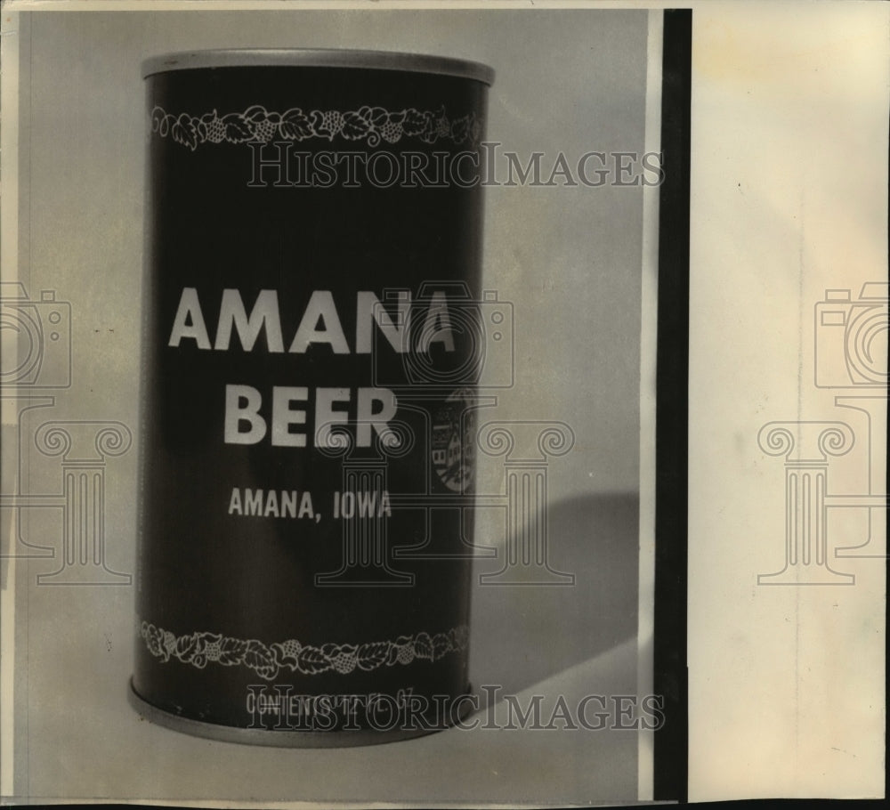 1976 Press Photo Amana Beer, a limited edition beer, may eventually sell for $25 - Historic Images