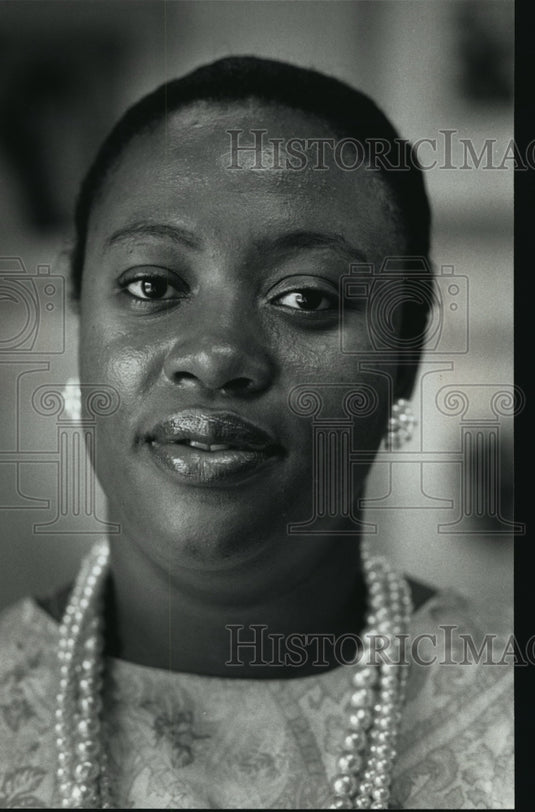 1993 Press Photo Christine Wakefield, PTA president at Palmer Elementary School - Historic Images