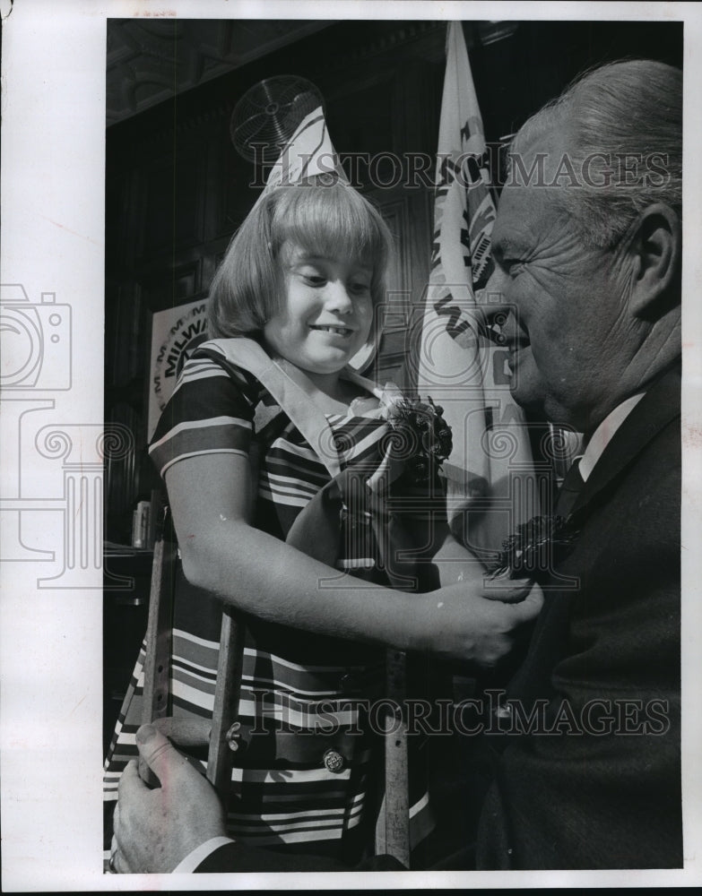 1969 Press Photo The state VFW buddy poppy poster girl, Lori Wagner - mja13448 - Historic Images