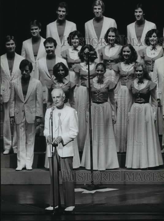 1982 Press Photo Fred Waring and his Young Pennsylvanians performed - mja13483 - Historic Images