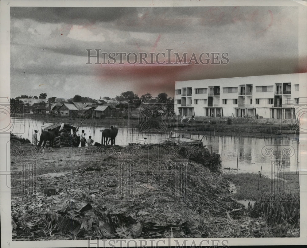 1959 Old and new exist side by side in South Viet Nam  - Historic Images