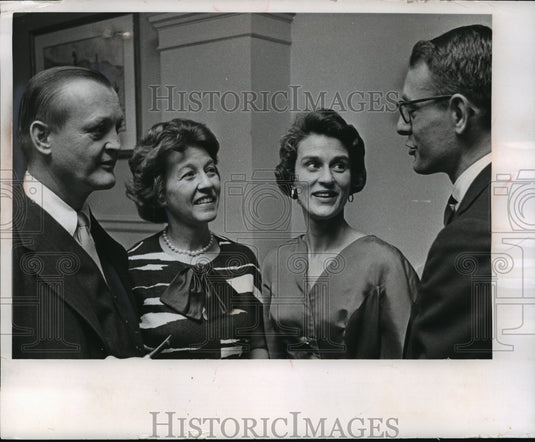 1966 Press Photo Mr & Mrs George Wells former president Music for Youth Inc-Historic Images