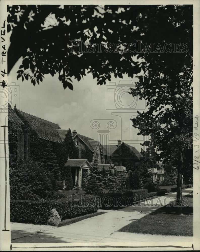 1935 Press Photo The model town of Hohler, Wisconsin-A gardening city - Historic Images