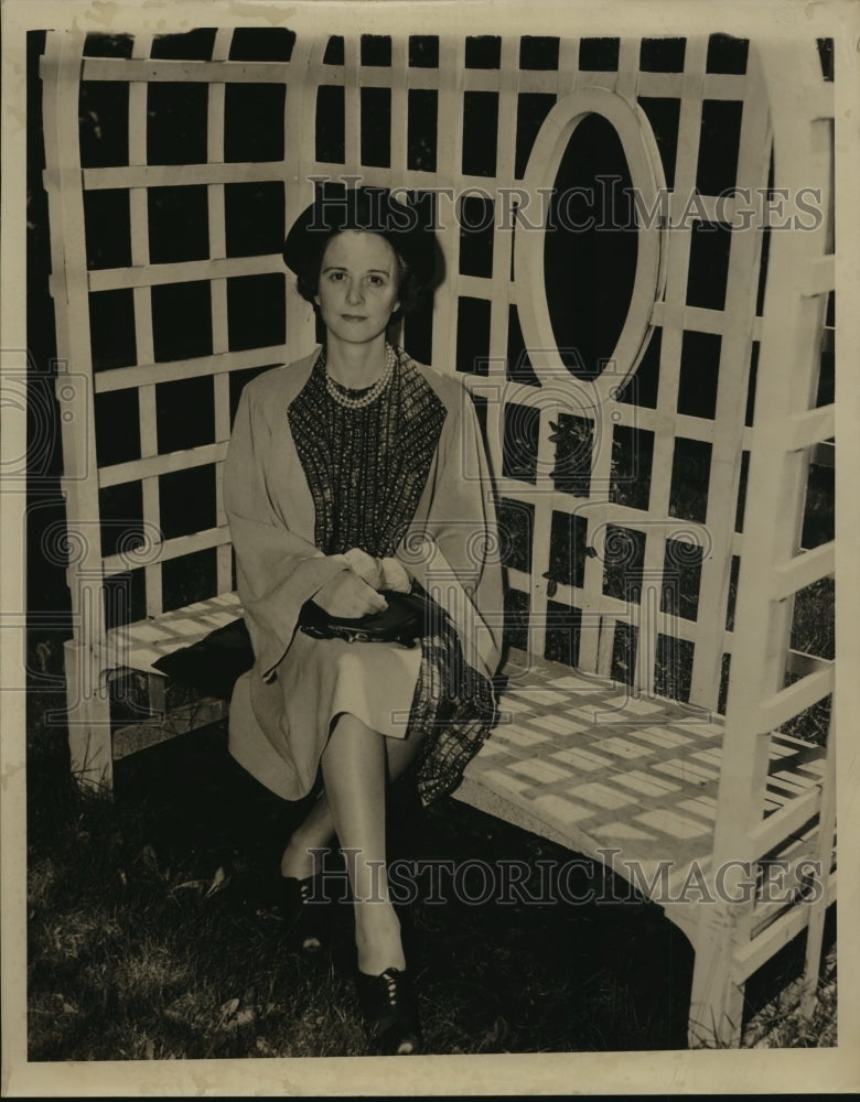 1938 Press Photo Mrs Charles Krause Jr - mja14728 - Historic Images