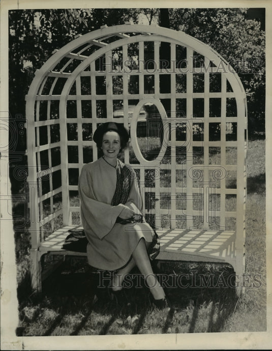 1936 Press Photo Mrs Charles Krause Jr, president of Junior Auxiliary - Historic Images