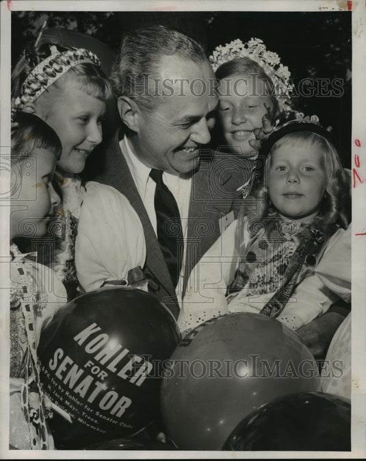 1957 Press Photo Walter Kohler, Republican nominee for Senator - mja14859 - Historic Images
