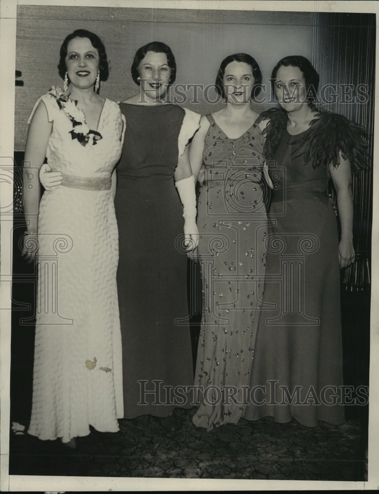 1933 Press Photo Mrs Louis Ehlert, Mrs Alfred Stirn, Mrs Albert Lange-Historic Images