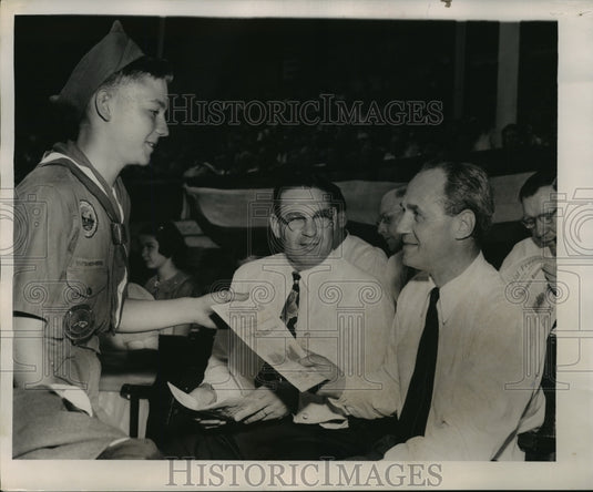 1953 Press Photo Pete Quasius, Agriculture Sec Don McDowell & Gov. Walter Kohler - Historic Images