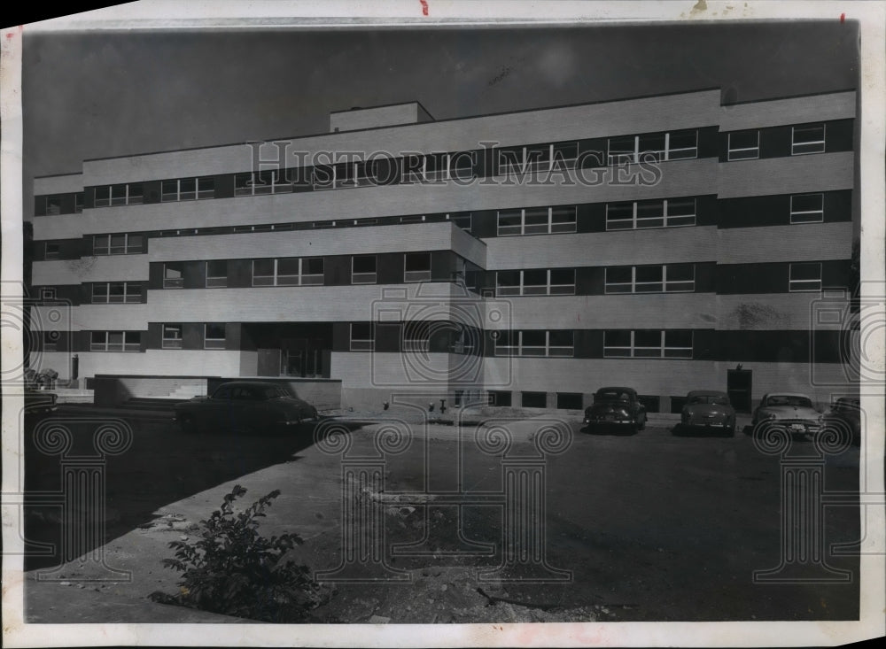 1956 Press Photo Rock County Courthouse at Janesville construction - mja15336 - Historic Images