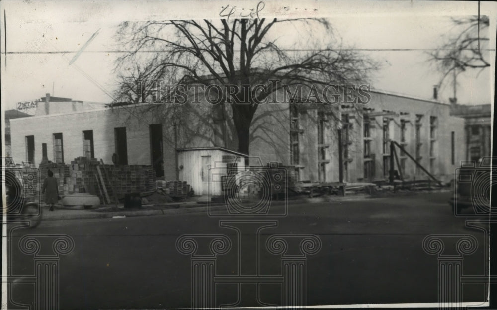 1938 Press Photo Janesville&#39;s new post-office is rapidly nearing completion-Historic Images
