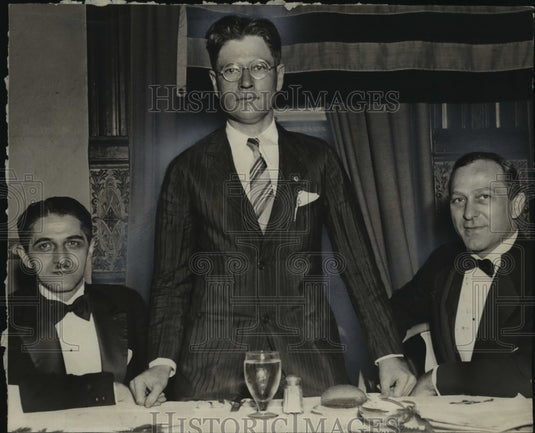 1932 Governor La Follette is shown about to begin his speech - Historic Images