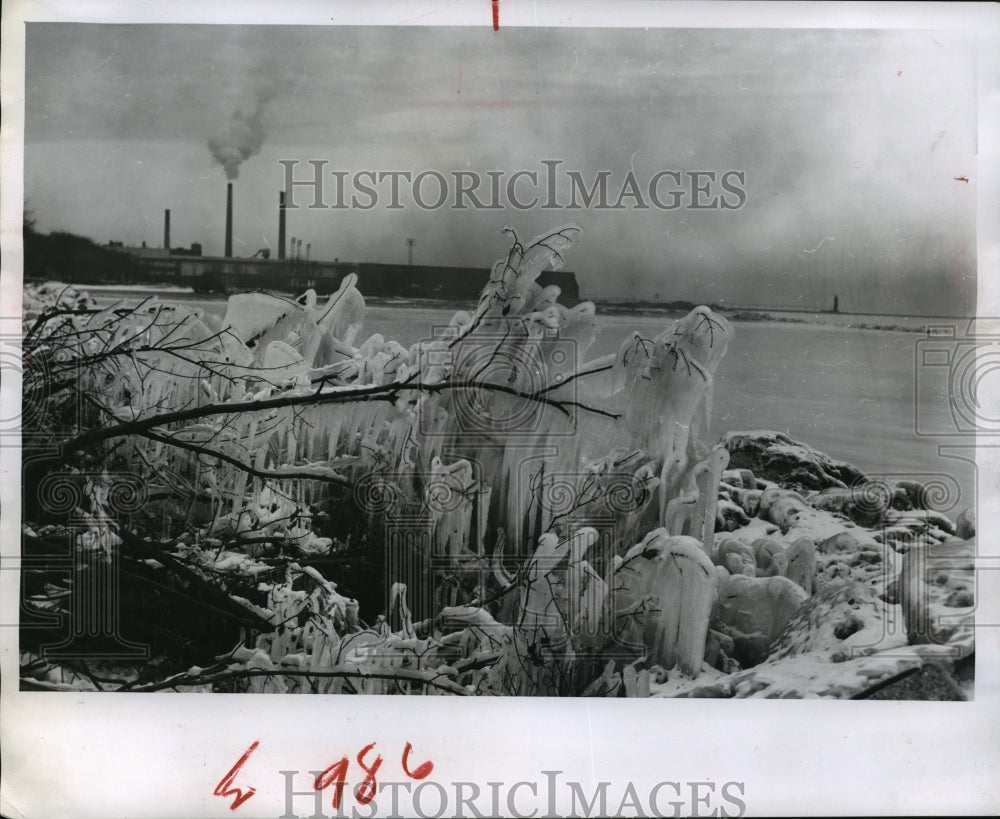 1950 Press Photo Winter in Kenosha - mja15484 - Historic Images