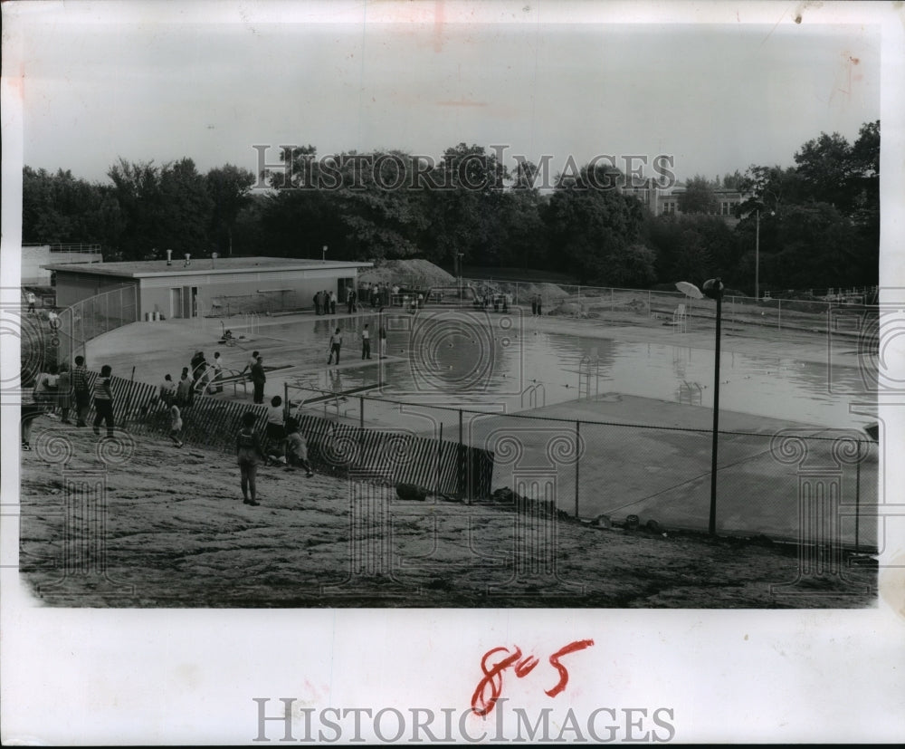 1959 Press Photo The new swimming pool in Kenosha's Washington Park - mja15491- Historic Images