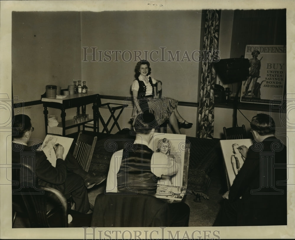 1942 Press Photo Harry DeBoufer, Alan Meiers, Lawrence Bailey, Charlotte Lemmer - Historic Images