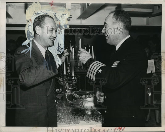1951 Gov Walter J Kohler Jr & Capt Thomas Burrowes - Historic Images