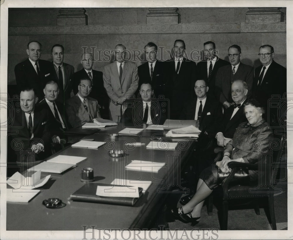 1956 Press Photo Hearing Room of the State Capitol - mja15666-Historic Images