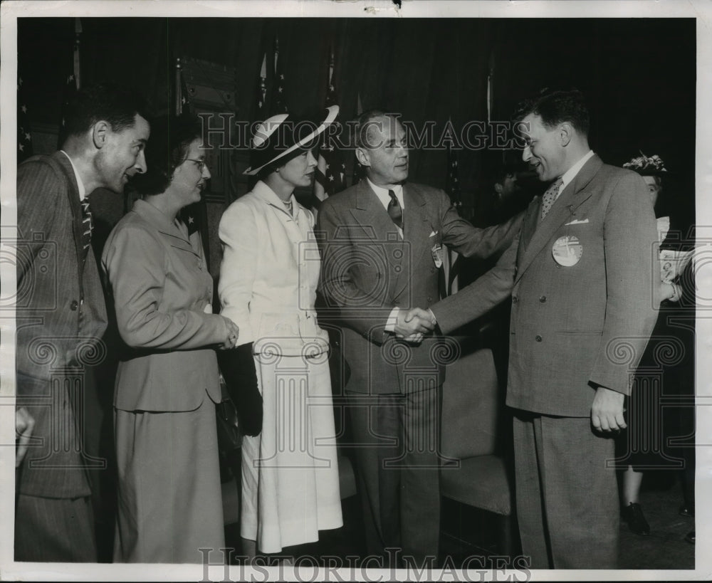 1950 Press Photo Executives at G.O.P. Auditorium - mja15678 - Historic Images