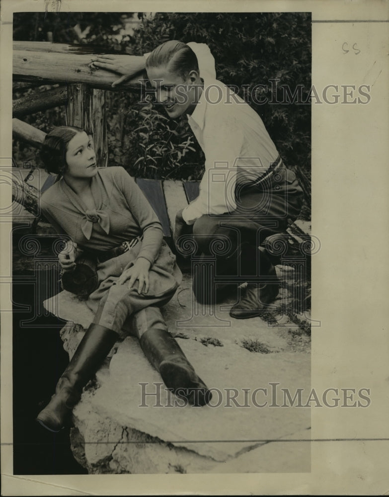 1932 Press Photo Jane Alberta Daniels engaged to Drederick C Beck - Historic Images