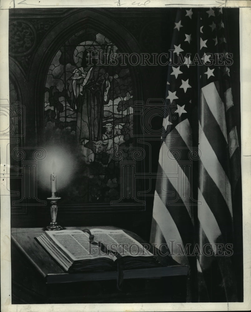 1945 Press Photo National Bible week - mja16039 - Historic Images