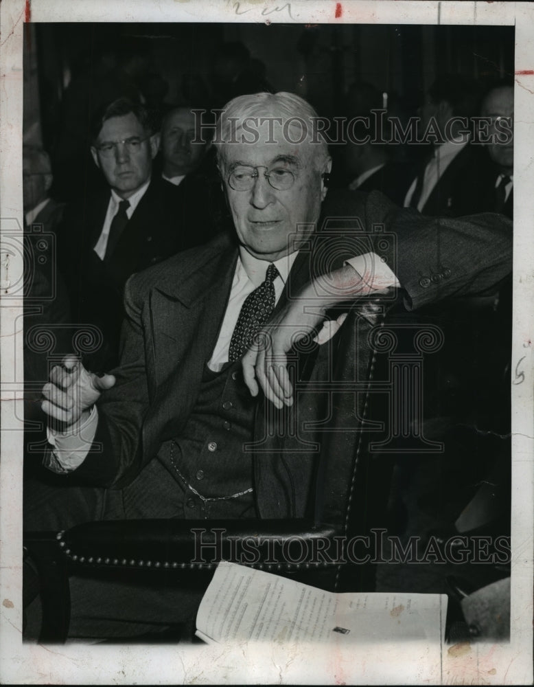 1943 Press Photo Bernard Baruch as a youth of 25 when considered boxing - Historic Images