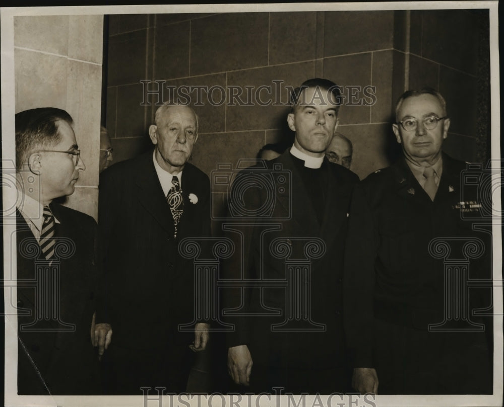 1946 Press Photo Gov. Walter S. Woodland, inauguration - mja16560 - Historic Images