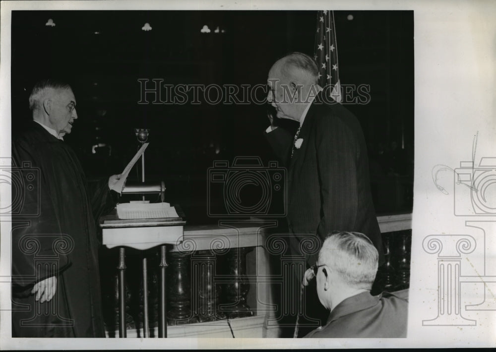 1947 Press Photo Gov. Walter S. Woodland, inauguration - mja16562-Historic Images