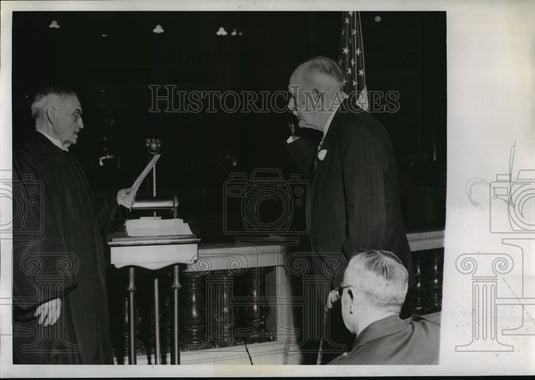 1947 Press Photo Gov. Walter S. Woodland, inauguration - mja16562-Historic Images