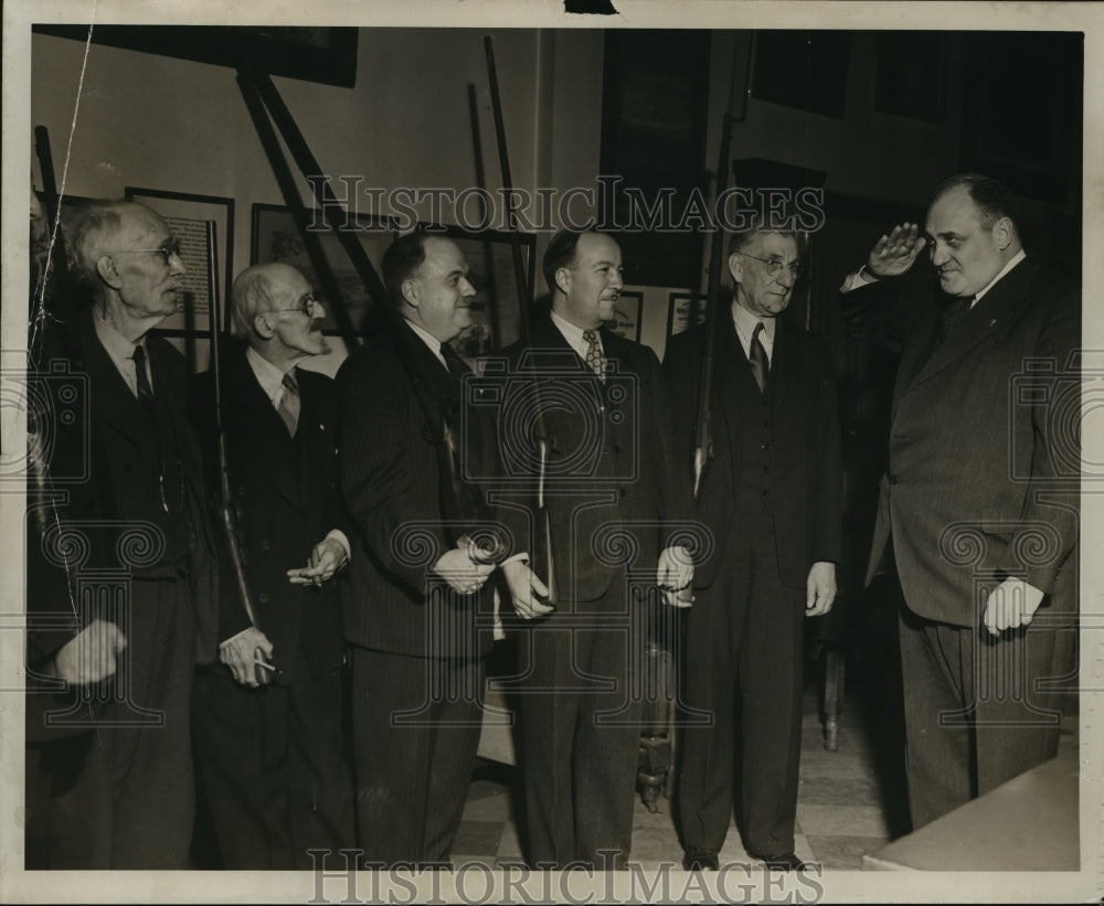 1946 Press Photo Ferdinand Pietsch, Franklyn Baltes, T. Fred Baker, C. J. Merten - Historic Images