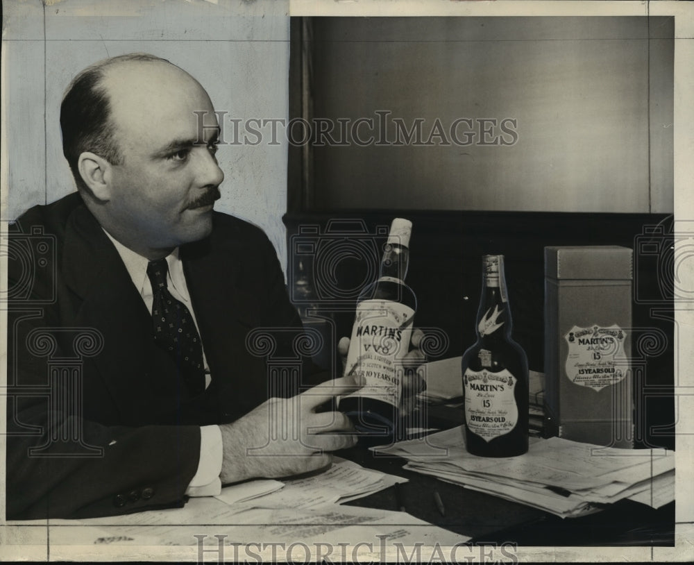 1938 Press Photo Here's Al Blatz, general manager of the McKesson Liquor Co-Historic Images