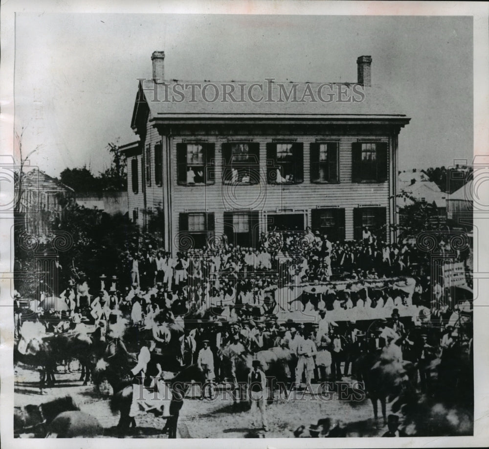 1951 Press Photo Home in Springfield where Pres. Lincoln watched Union splinter - Historic Images