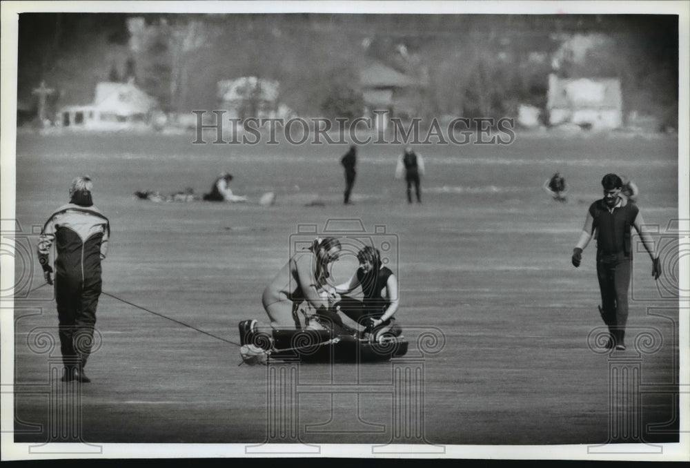 1995 Press Photo Jeff Kante, Jeanne Strandberg and Martin W. Voutila - mja17206 - Historic Images