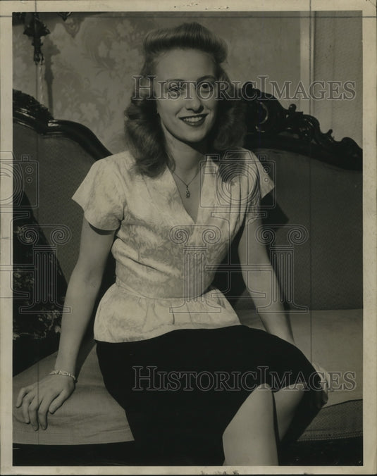 Press Photo Mary Elizabeth Lemon, now Mrs. Robert N. Bee - mja17289-Historic Images