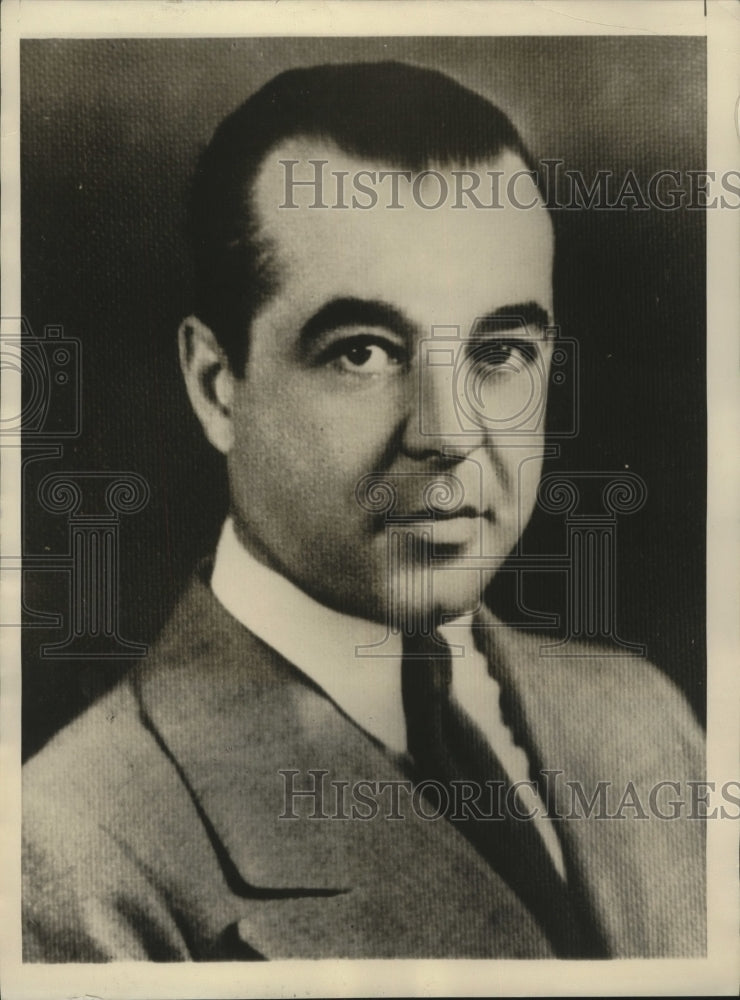 1934 Press Photo Adolphus Busch as president of Busch Empire of Beer - Historic Images