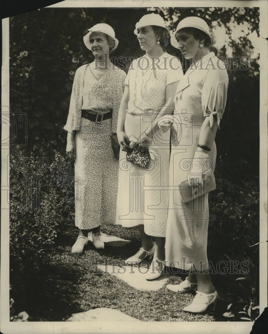 1938 Press Photo Mrs. Arthur Bowers, Mrs. Harold Bergman, Mrs. L.C. M'Kenzie-Historic Images