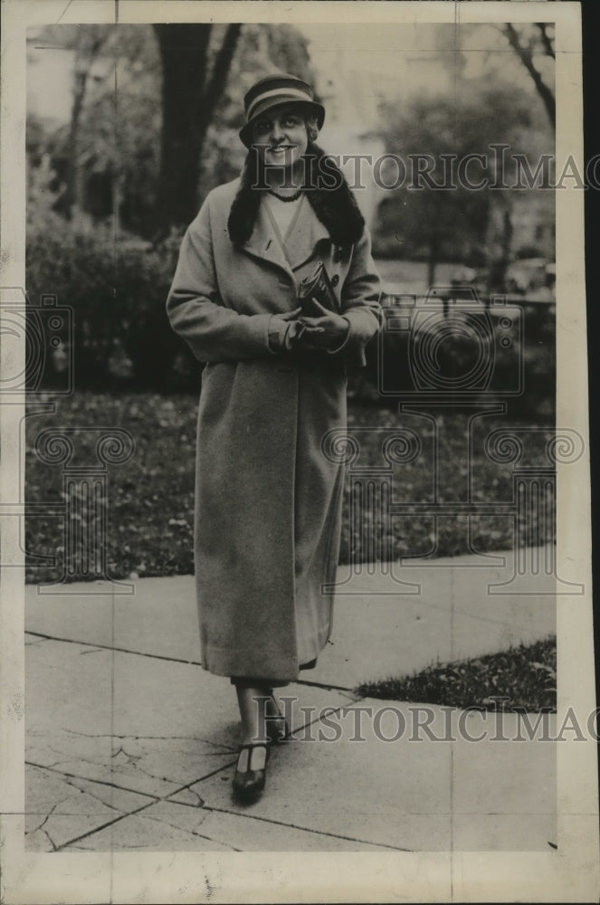 1933 Press Photo Mrs Wener Lutz, Milwaukee Orphan asylum president - mja17846-Historic Images